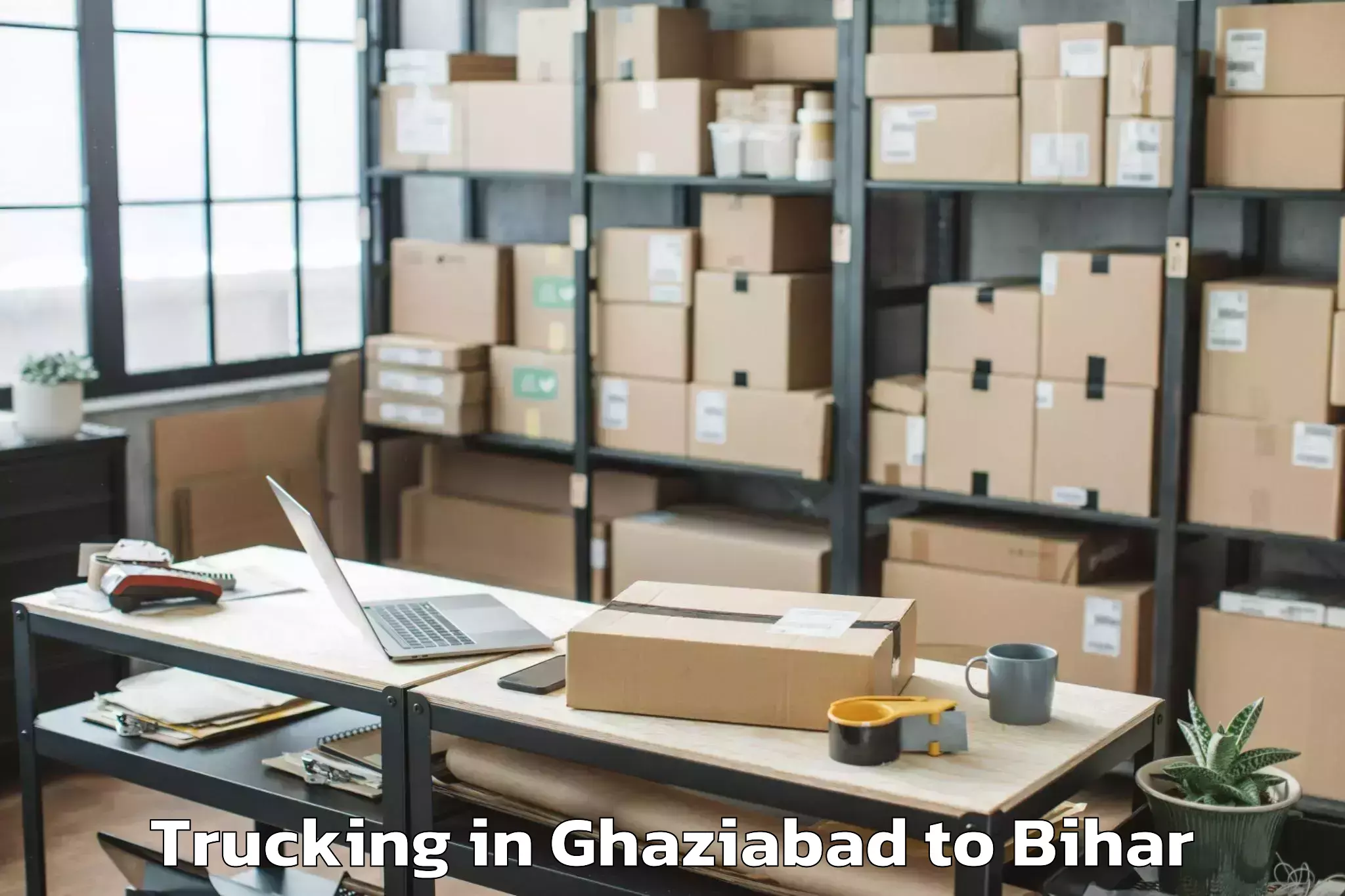 Easy Ghaziabad to Tetaria Trucking Booking